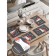 A set of napkins for setting the New Year's Cat table, rectangular, rounded edges, size 30x46 cm, 4 pcs