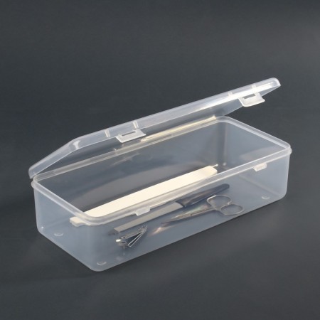 Organizer for storage, with a lid, 24.5 × 11 cm, the color is transparent-2