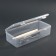 Organizer for storage, with a lid, 24.5 × 11 cm, the color is transparent