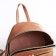 Open-ryczak-mini made of artificial leather with a zipper, powder color