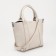 Bag Female Tout with zipper, white color