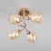 Roselyn chandelier, 4x40W E14, color gold