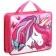 Plastic folder with A4 handles, on lightning, 75x330x260 mm, Minnie Mouse and unicorn