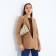 Cross-Bodi Bag on a zipper, beige color