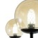Mirbis chandelier 6XLED 30W 3xg9 black 75x75x59cm Bayerlux