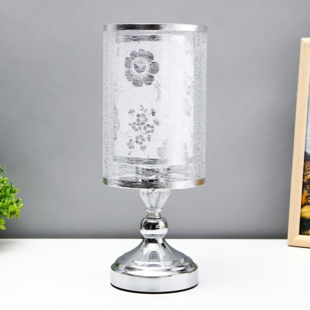Board lamp "Noir" 1x40W E27 220V chrome 13x13x33.5 cm Risalux