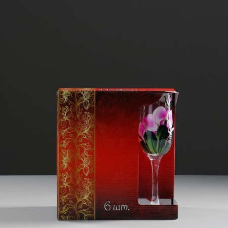 A set of glasses for champagne "Orchid" 6 pcs, 180 ml-1
