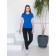 Female T -shirt, size 44, blue color