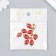 Decor for creativity metal, enamel "Ripe strawberry" red 1.6x1 cm