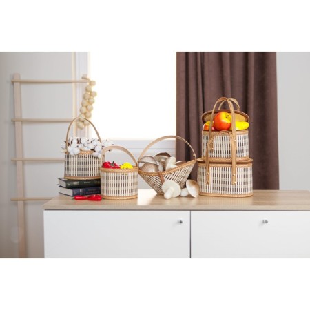 Basket for storage of the shares Nature, 28 × 19 × 14, bamboo-6