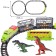 Set of Game Chap Mei "Train-Express", with dinosaurs