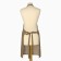 Apron Ethel ECO, olive color, 60x70 cm, 70% HL, 30% linen, 190 g/m2