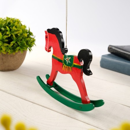 Souvenir "Horse-rocking", with a mane, 13 x 15.5 cm-2