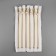 Metal zipper, No. 5, non -proceeding, automatic lock, 20 cm, white/gold color