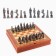 Souvenir chess "Middle Ages", h king-8 cm, h Parashka-5.6 cm. D-2 cm, 36 x 36 cm