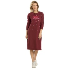 Women's dress, size 42, burgundy color