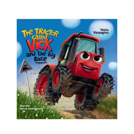 The book in English The Tractor Called Vick and the Big Race