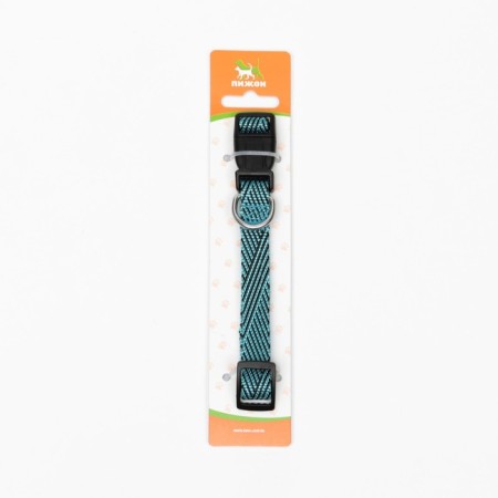 Collar "Kubel", Osh up to 37 cm, width 1.5 cm, blue-7