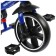 Three-wheeled bicycle Micio Velocet +, Wheels EVA 10 "/8", Dark blue color