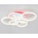 LED ceiling LED with RGB backlight and Ambrella Light, Original, FA9528, 6XLED, 160 W, 12000LUM, 3000, 6400K, white color