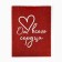 Laminated vertical packet “From the whole heart”, glitter, l, 31 × 40 × 11.5 cm