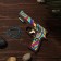 Wooden souvenir "Rezin -shot, rainbow lines" + 4 elastic bands