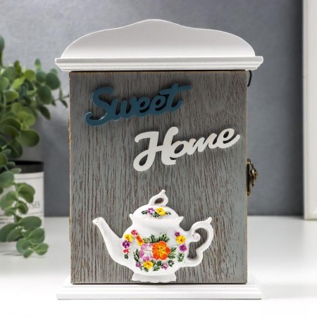 Keywood tree 2 hook "Seaps Flower - Sweet Home" 20.5x6x15 cm