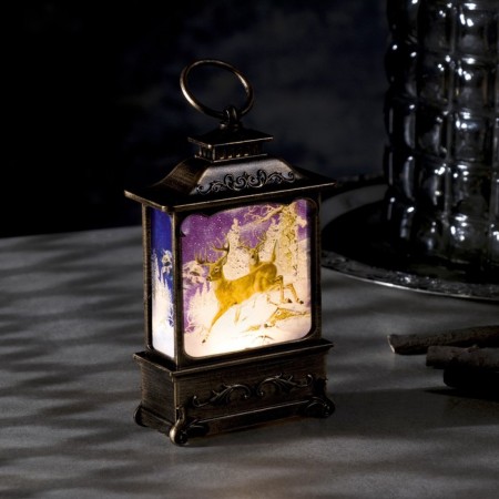LED figure "Deer in the forest" 7.6 × 13.5 × 3.2 cm, plastic, batteries AG13x3, glow warm white