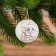 New Year's Christmas tree decoration for coloring "New Year! Santa Claus ", D = 5.5 cm