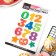 Waffle pictures edible “children's numbers” for cupcakes, Konfinetta cake, 1 sheet A5