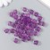 Plastic beads "Crystal polyhedron. Fial" transparent set 20 g 1x1x1 cm