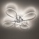 Ceiling chandelier Citilux "Jamini" CL229B141E, 65x65x12.5 cm, 4x22.5W, LED, Gray color.