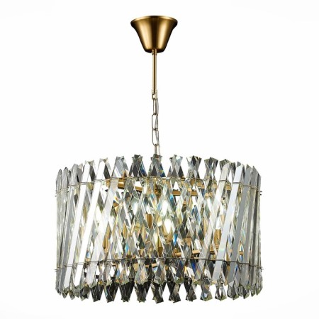 Suspension lamp ST LUCE. SL1170.303.06. Fabio. 6x40 watts, E14, 50x50x29 cm, brass color-8