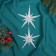 Jewelry decoration "Star radiance (set 2 pcs) 11.5x1.5 cm, white