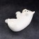 Porcelain figurine "Cat Vaska White", 17 cm
