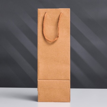 A package for a bottle with a plastic window 12.5 × 8.5 × 36 cm, craft-1