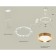 Suspended Ambrella Light, XR92031102, GX53 LED 12 W, white sand, yellow gold