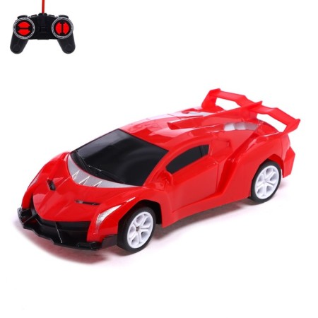 Radio -controlled machine "Supercar", 1:20, works from the battery, the color of the red