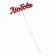 Topper "Love" red glitter 15x4.1 cm