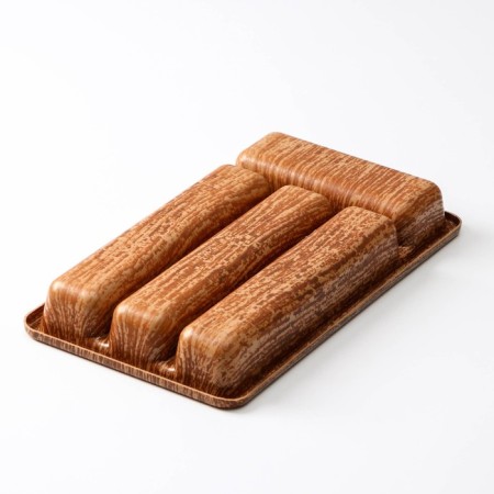 Tiles for cutlery "Woody", 36 × 20 × 5 cm, 4 departments-3