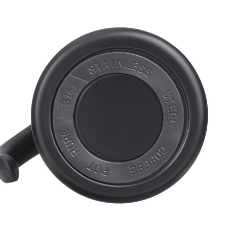 Thermos-coffeery, 1 l, with a strain, retains heat up to 12 hours, black-4