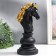 Souvenir Polystone "Chess Figure - Horse" Black with gold mix 27x11.4x14.2 cm