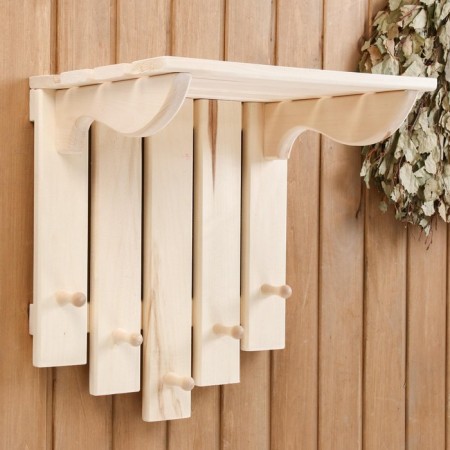 Shelves-lick large 5 hooks 33cmx39smx45cm, linden "Dobroparov"-1