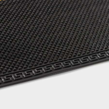 Rug of the gate muddy shares "Welcome. Points", 38x58 cm, black color Black-2