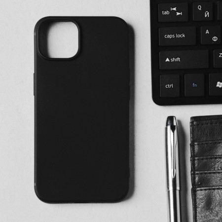 Hoco case for the iPhone 14, TPU, reinforced window under the camera, black-2