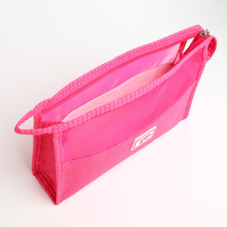 Lightning cosmetic bag, raspberry color-2