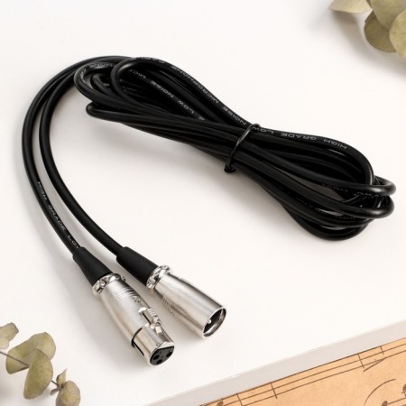 Microphone cable Music Life 2.5 m, XLR-XLR, two-core