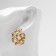 Earrings Metal "Bohemia" sunrise, color gold