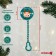 Holder for the nipple - dummies "Our Miracle", New Year, on the chain, the color is green, gift packaging, crumb I