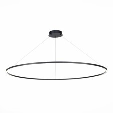 Suspension lamp ST LUCE. ST605.443.72. 1x72 W, LED, 4000K, 4680 LM, 120x120 cm, black color